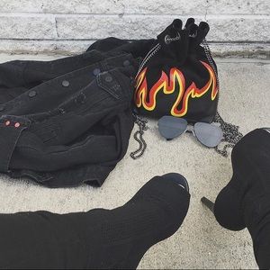 flame bucket bag